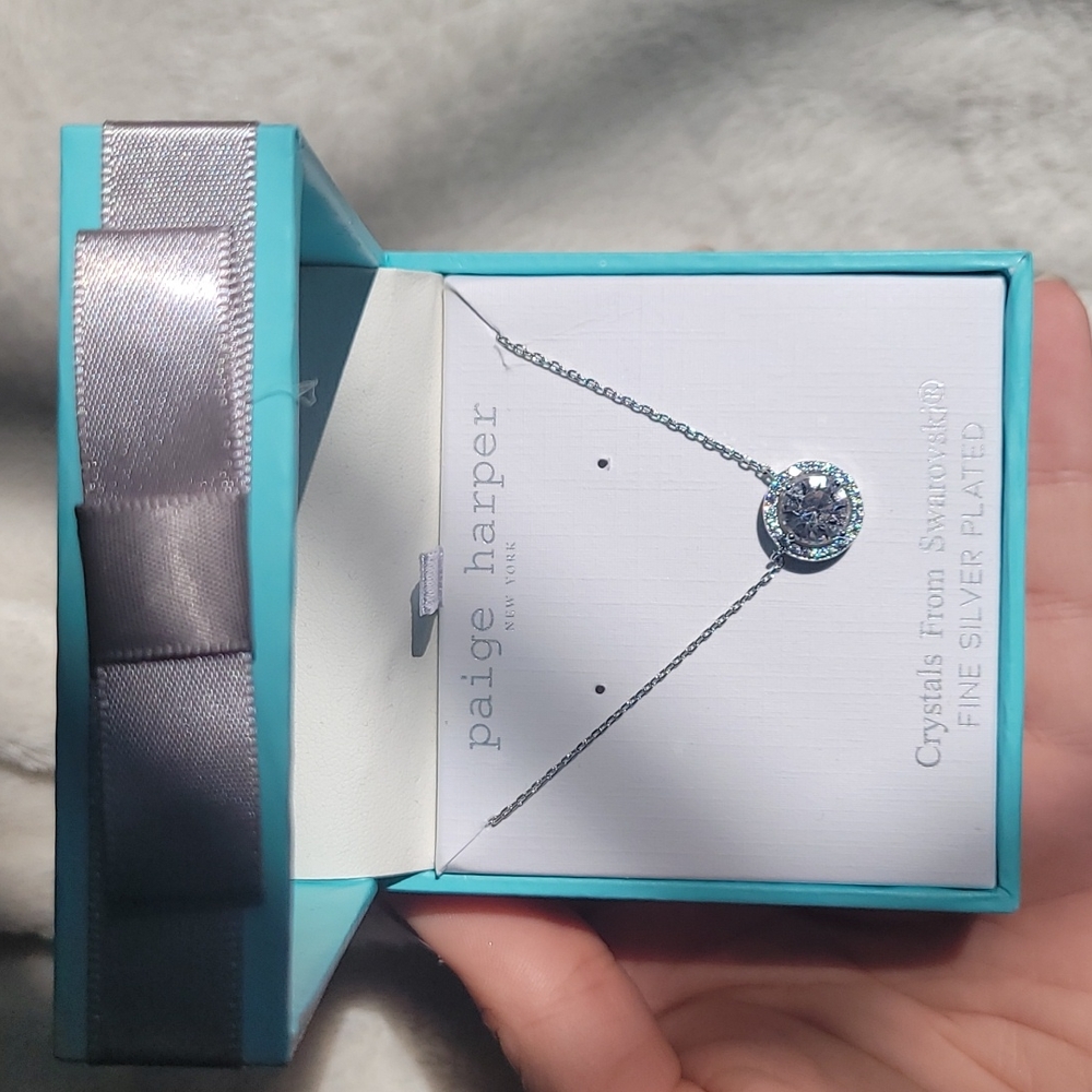 Paige Harper Swarovski Crystal Halo Necklace - Picture 6 of 7